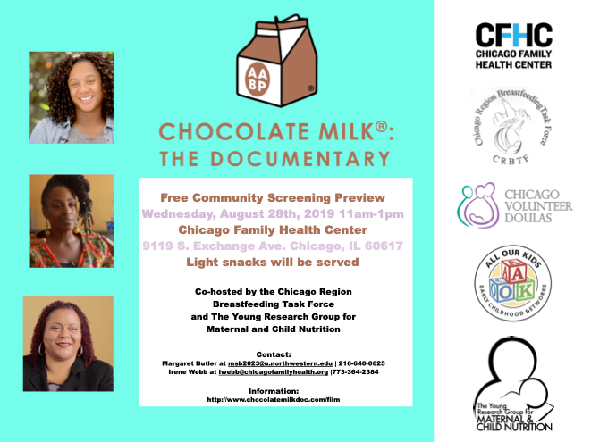 Community Screening of Chocolate Milk: The Documentary in Chicago to celebrate Black Breastfeeding Week 2019